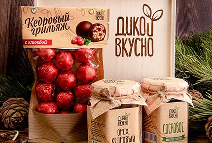 Натуральные продукты и сладости с кедровыми орешками и сибирскими ягодами от компании «Дико Вкусно» со скидкой 50%