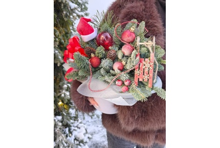 Новогодние композиции  со скидкой 50% от Vegaflower на Ленина