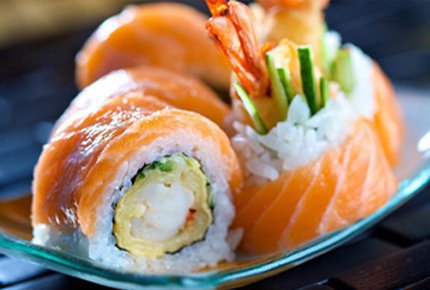 Скидка 50% на все роллы и суши от ресторана доставки "Рис-суши"